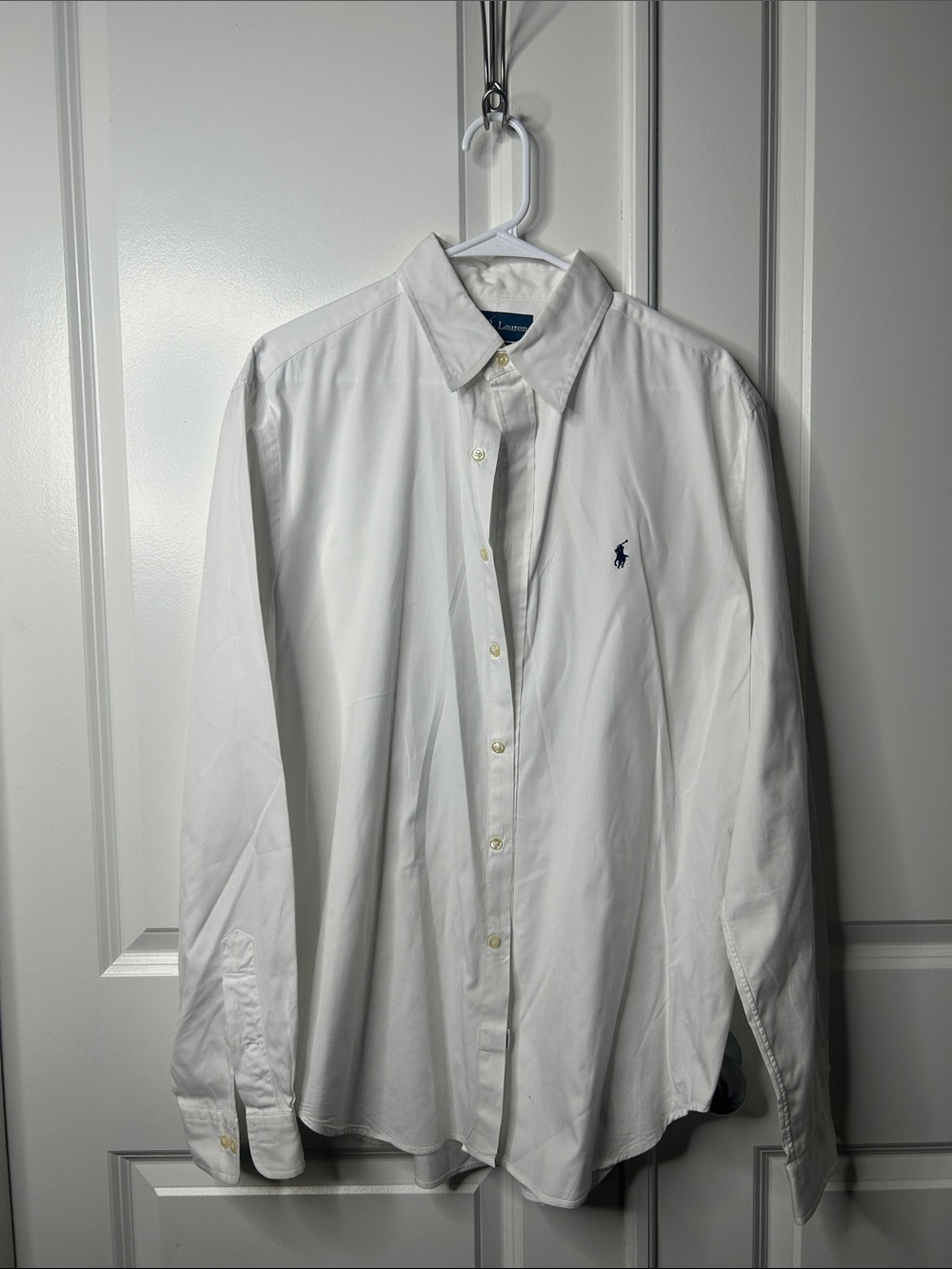 Polo by Ralph Lauren White Dress Shirt with Navy Pony